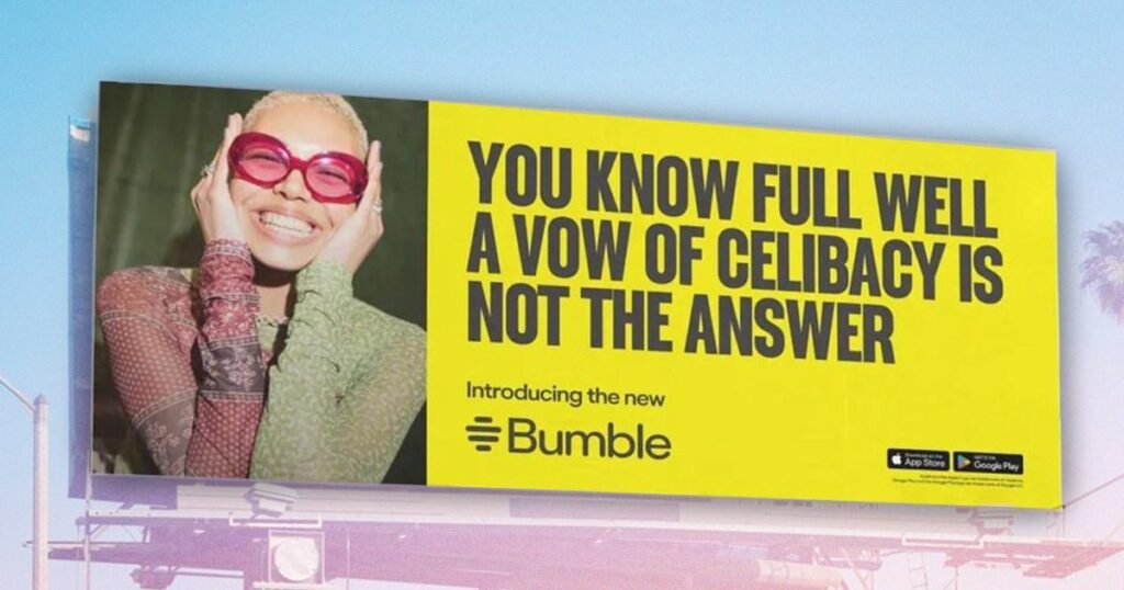 Pourquoi Bumble fait face à des réactions négatives pour sa campagne d'affichage « sourd au ton »