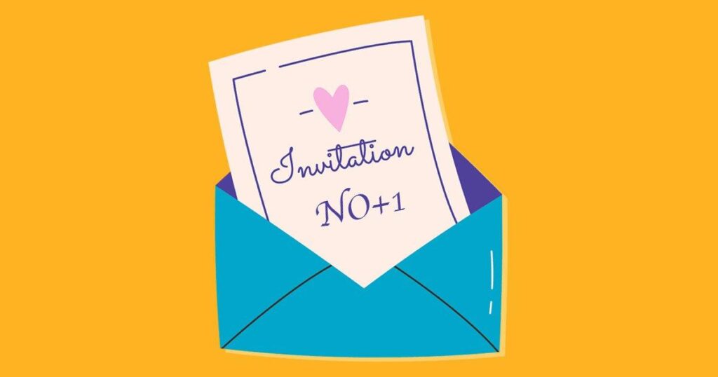 Je me fiche de ce que dit une invitation de mariage – j'amène un plus un