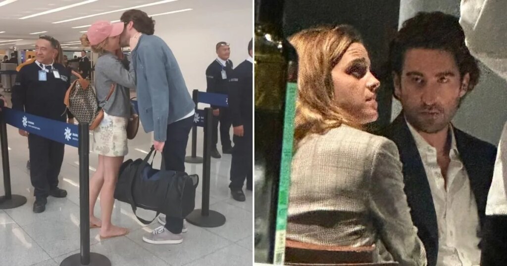 Emma Watson embrasse passionnément le milliardaire mexicain Gonzalo Hevia Baillères à l'aéroport